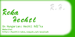 reka hechtl business card